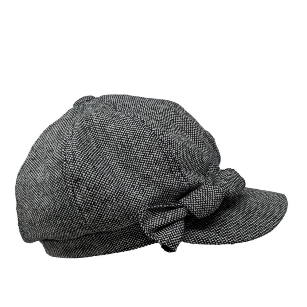 Payless Newsboy Pressboy Hat Cap Multicolor One Size Bow Blank